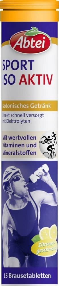 11,26 Abtei Sparkling Tablets Sport Magnesium Wit. B2 C Lemon 88g 15pcs German