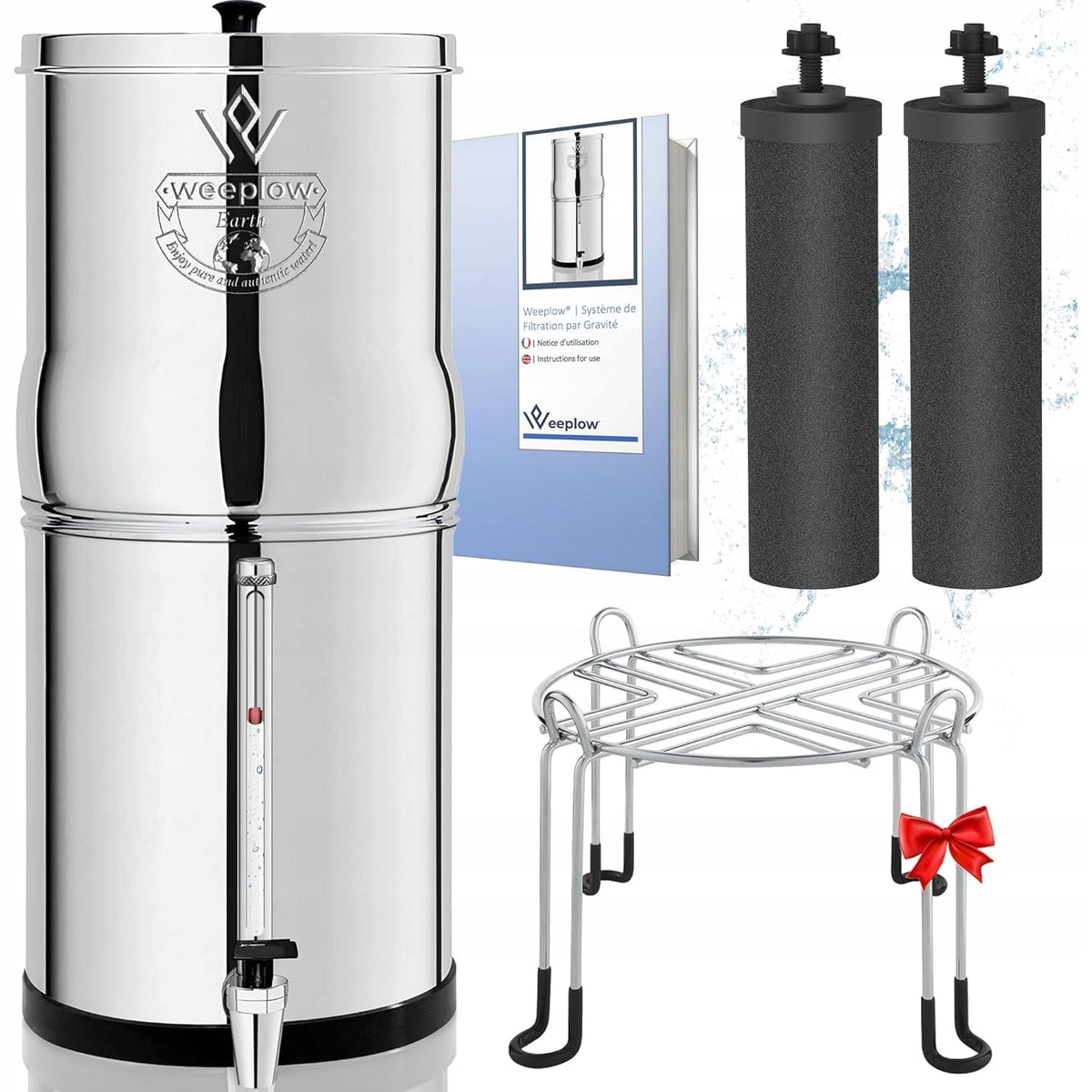 11 L STAINLESS STEEL WATER FILTRATION GRAVITY SYSTEM