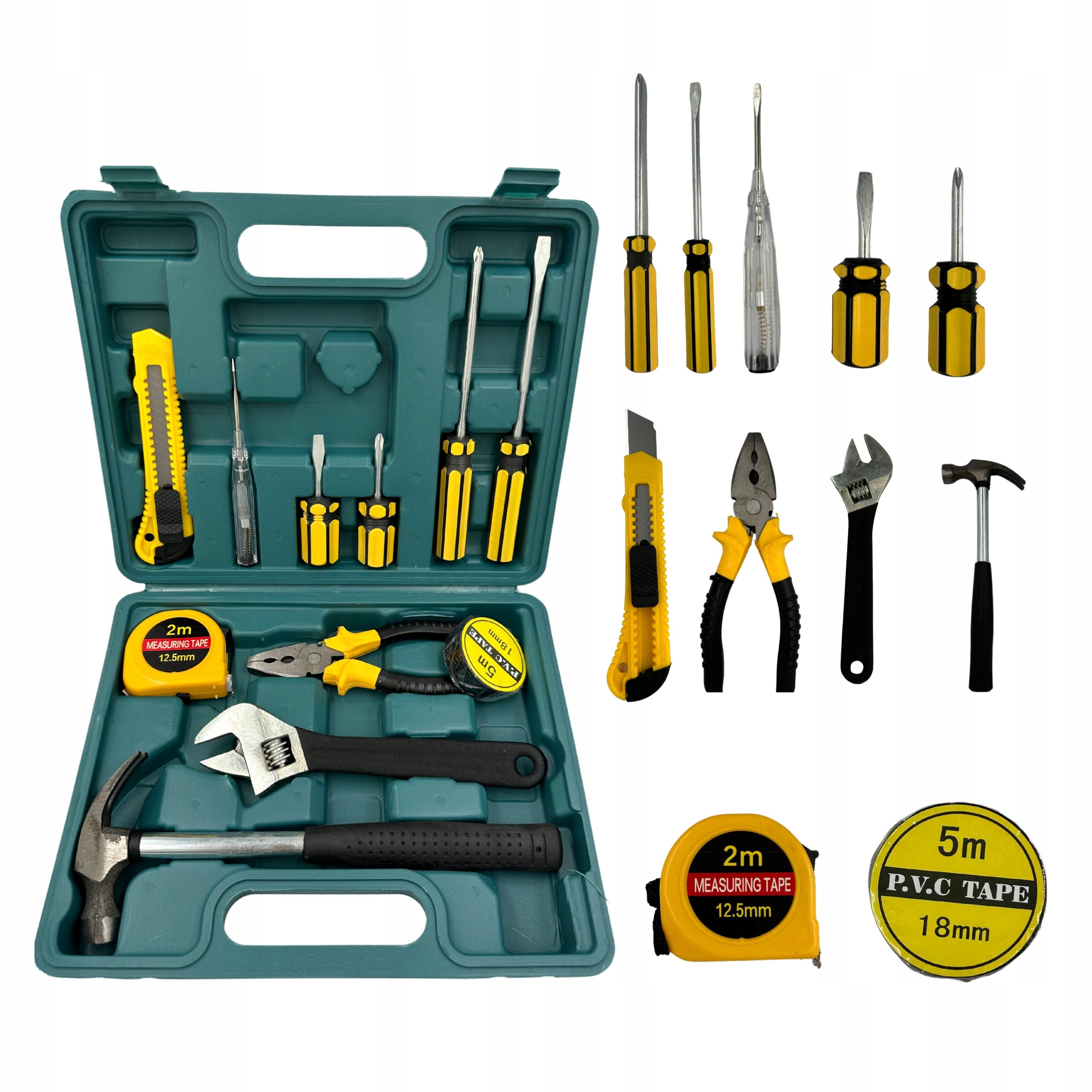 11-piece small suitcase tool set for driver's essentials
