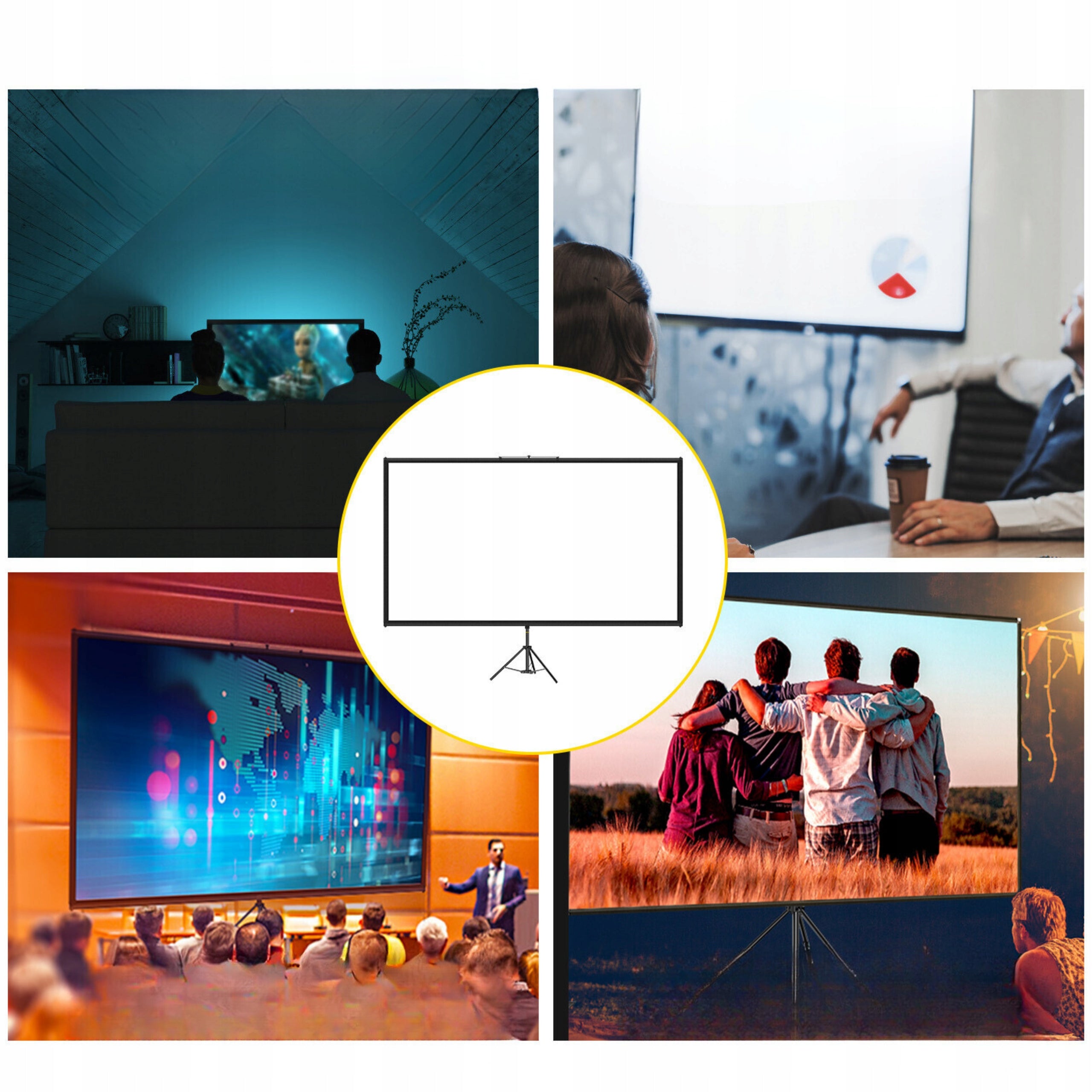 110" PROJECTION SCREEN AEON VOR 4K FULL HD 16:9 TRIPOD PROJECTOR UHD LARGE EAN (GTIN) 5907052550215
