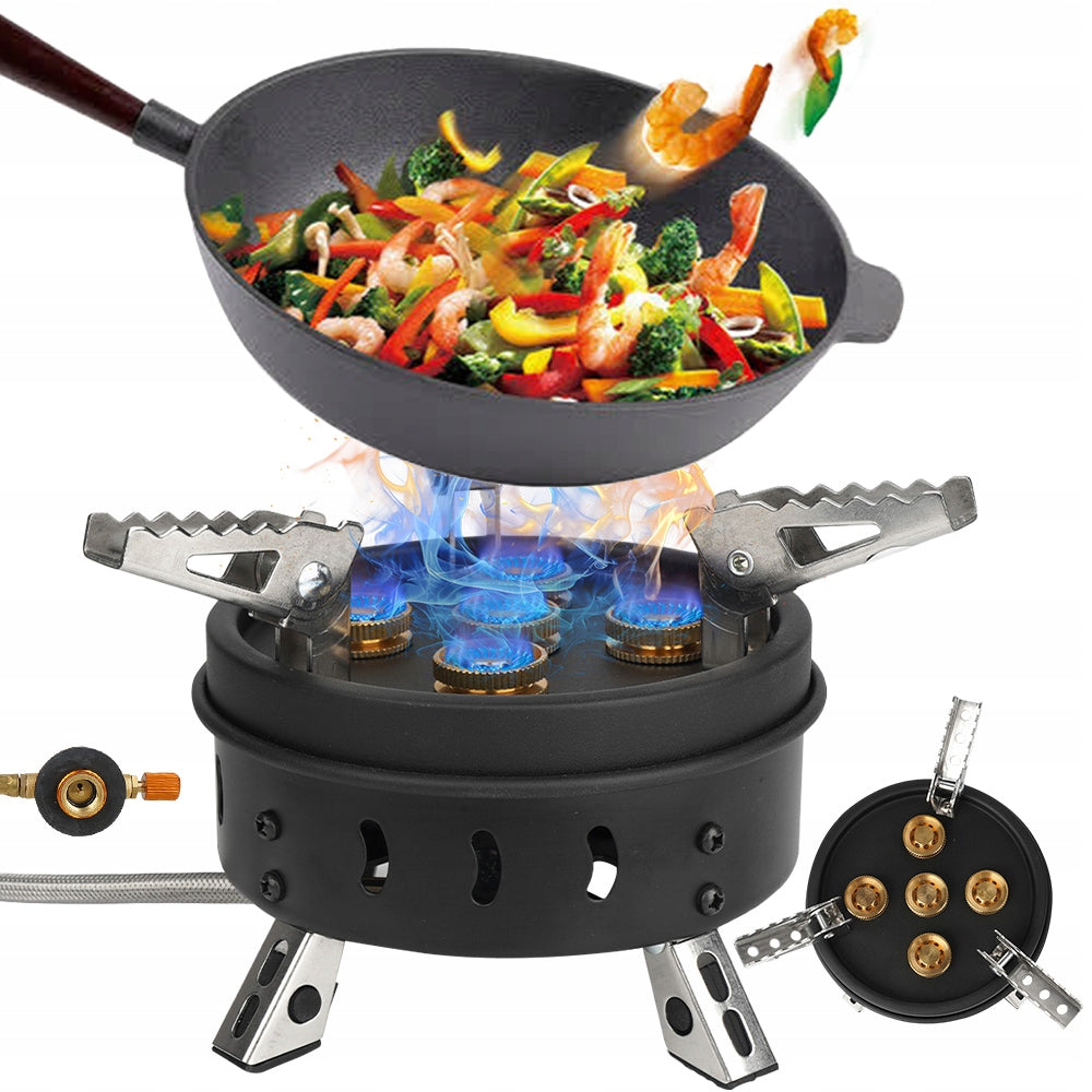 11000W GAS COOKER WITH 5 NOZZLES BOILS 1L OF WATER IN 2 MINUTES Packaging status original