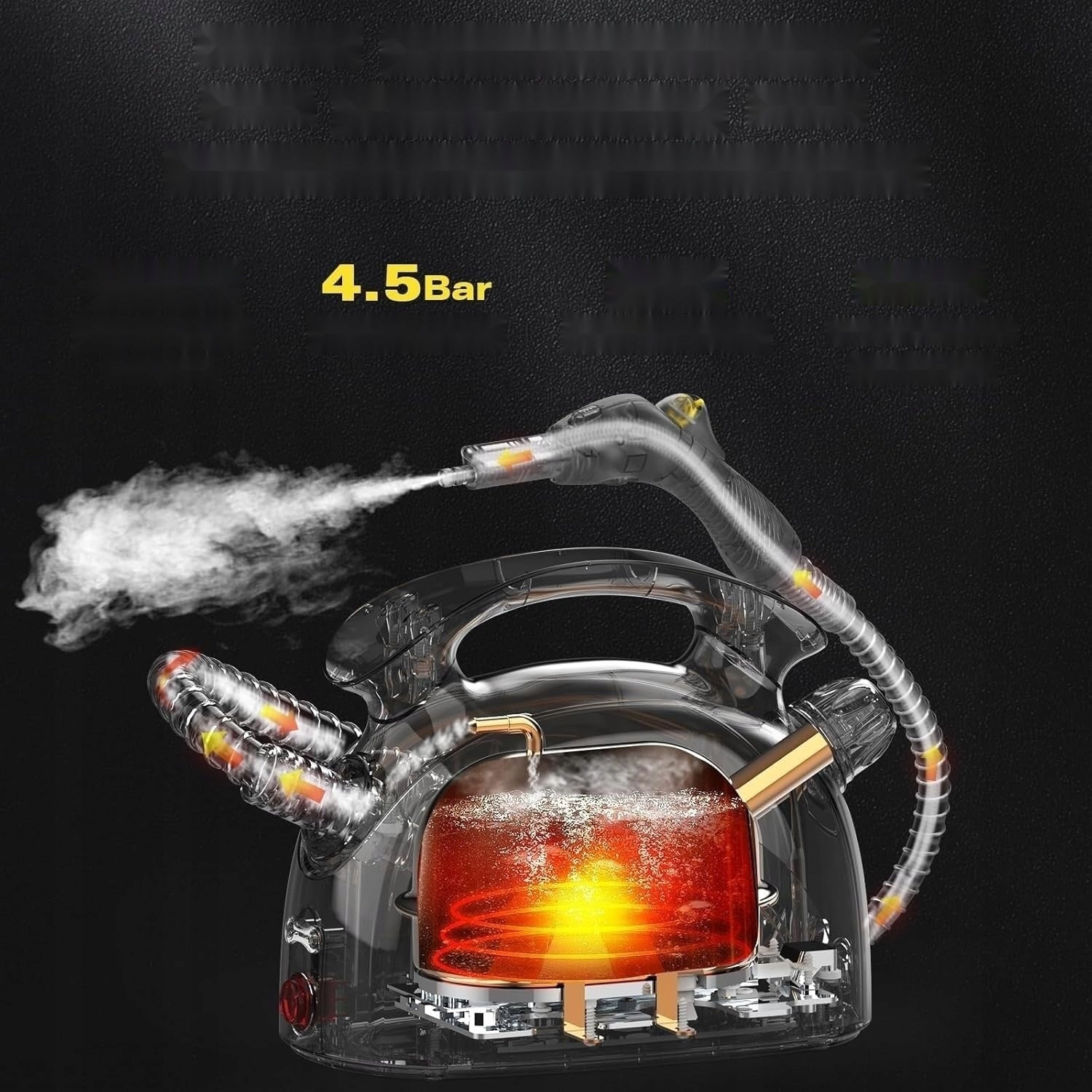 1100W 21IN1 MULTIFUNCTION STEAM CLEANER FOR CAR HOME WITH ACCESSORIES Batteries included no