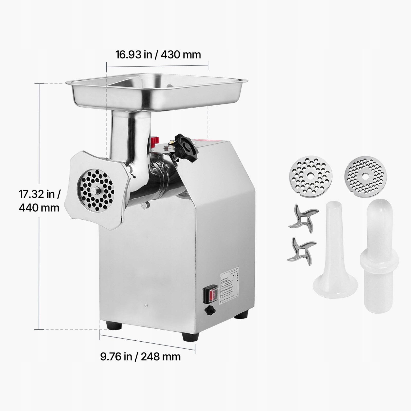 1100W Stainless Steel Desk Grinding Machine 9,2 Pound/Minute EAN (GTIN) 8721334446679