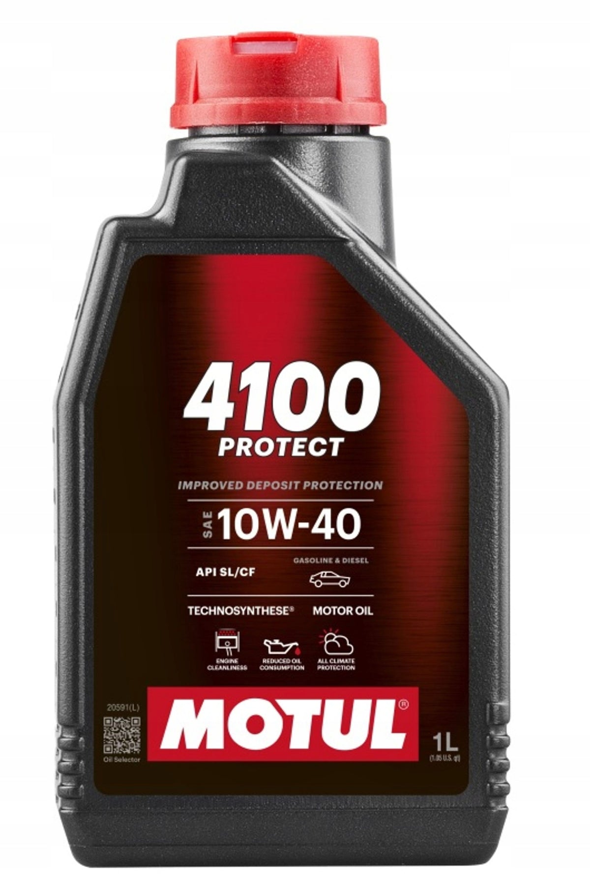 112999 OIL MOTUL 10W40 1L 4100 PROTECT / SL/CF