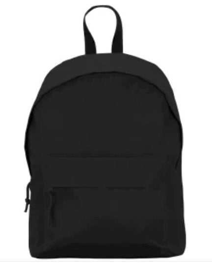 117 SCHOOL BACKPACK BLACK, PLAIN 40x29x10cm