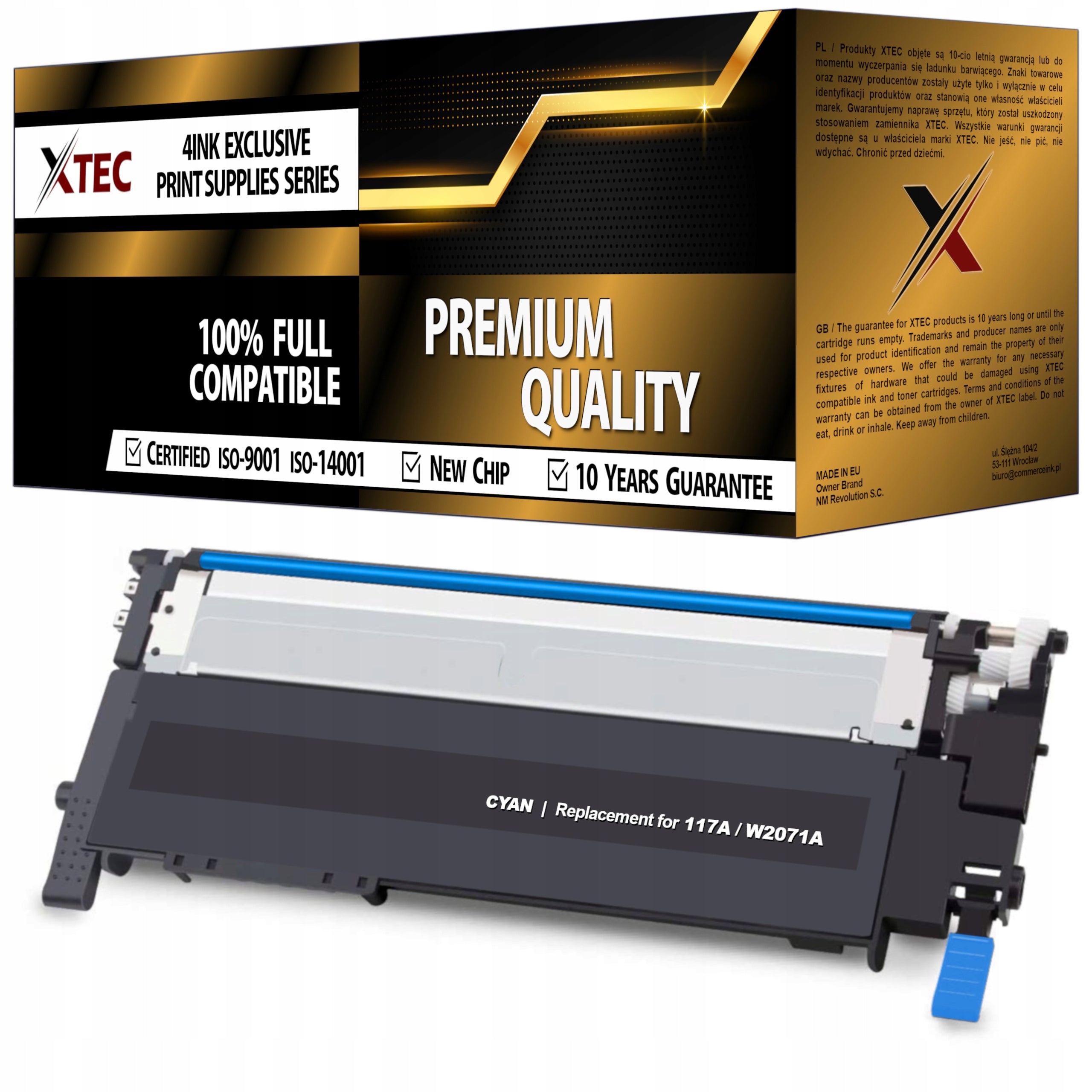 117A TONER CARTRIDGES FOR HP COLOR LASER 150a 150nw 178nw 179fnw PRINTER WITH CHIP Manufacturer XTEC