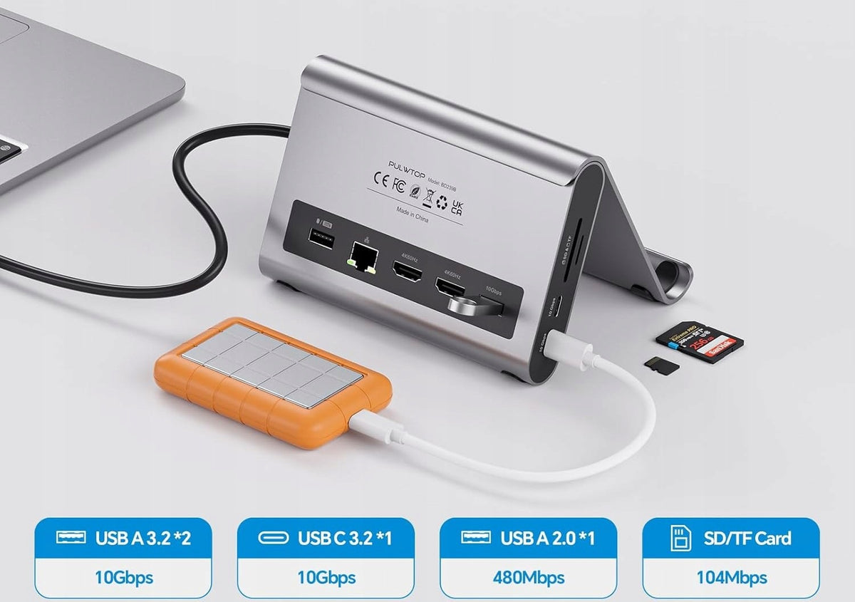 11IN1 USB C DOCKING STATION FOR MACBOOK 2X HDMI 4K 60HZ ETHERNET PD Manufacturer code stacjadok1