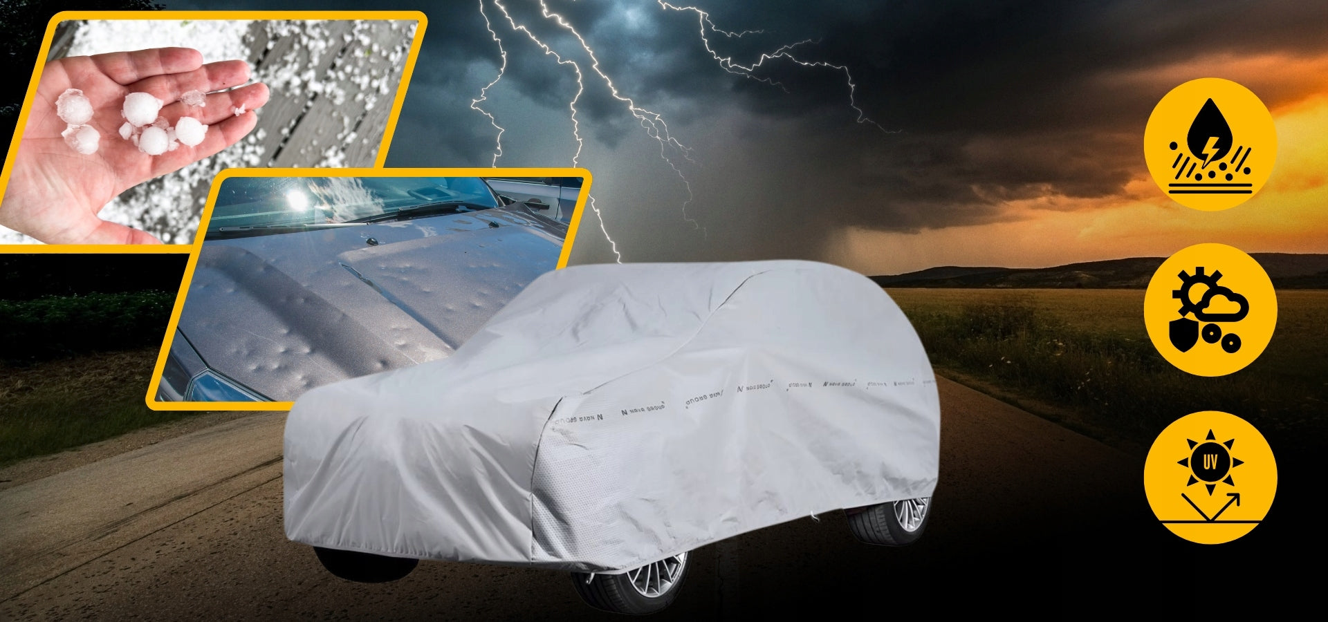 11mm Anti-Hail Cover for Car Hatchback 405 – 430cm Anti-Hail EAN (GTIN) 5904041301803