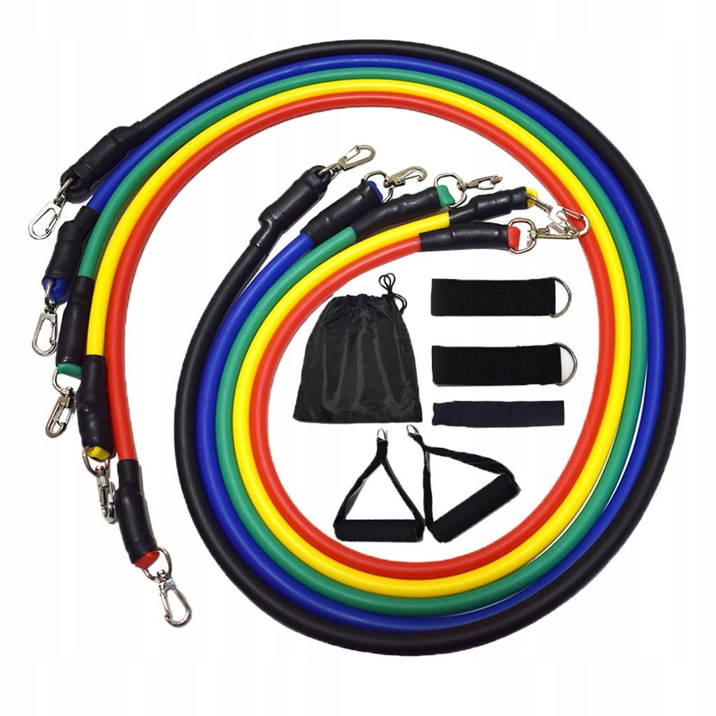 11pcs Set Resistance Bands Workout Exercise Fitness Training Tubes Yoga