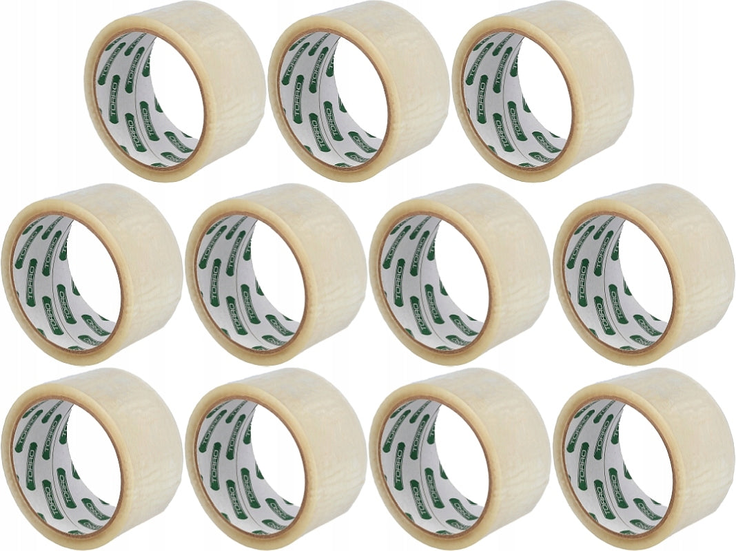11x PACKING TAPE TRANSPARENT PACKING TAPE COLORLESS BOPP 48mm 50yd