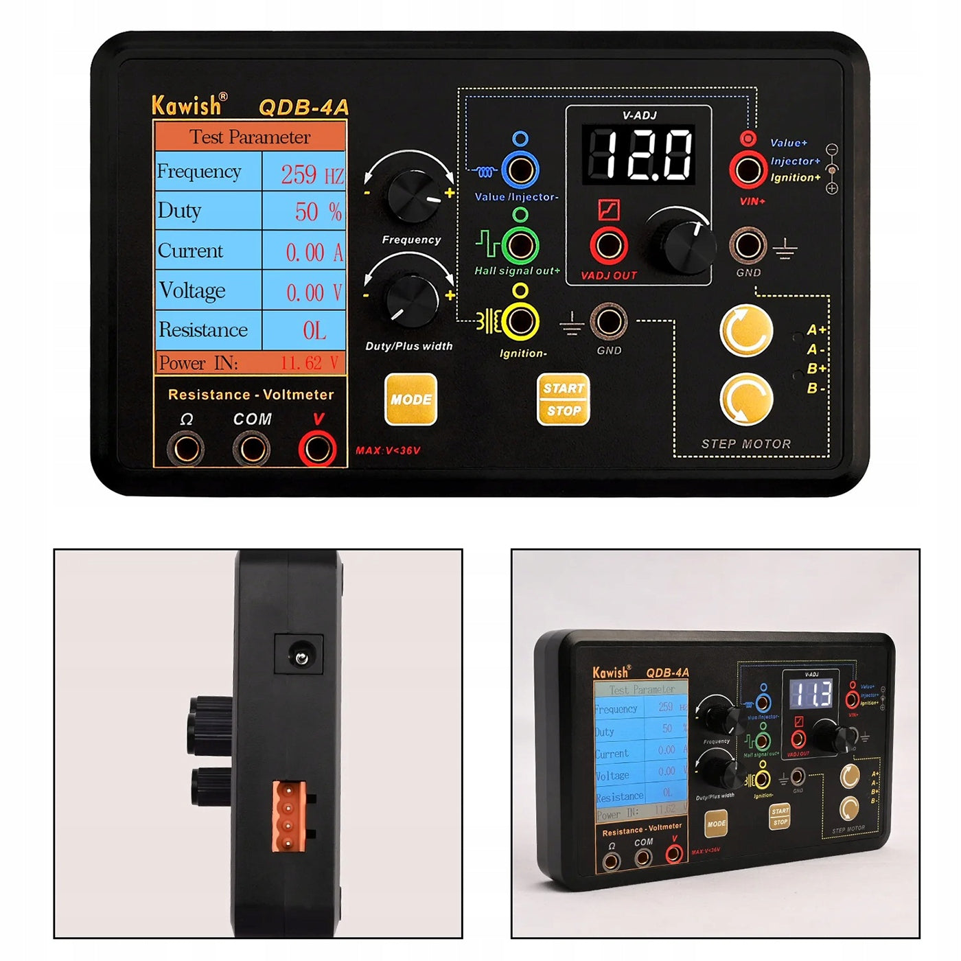 12-24V Stepper Motor Valve Injector Coil Driver Tester Manufacturer code Profesjonalny Tester / Symulator Napędu