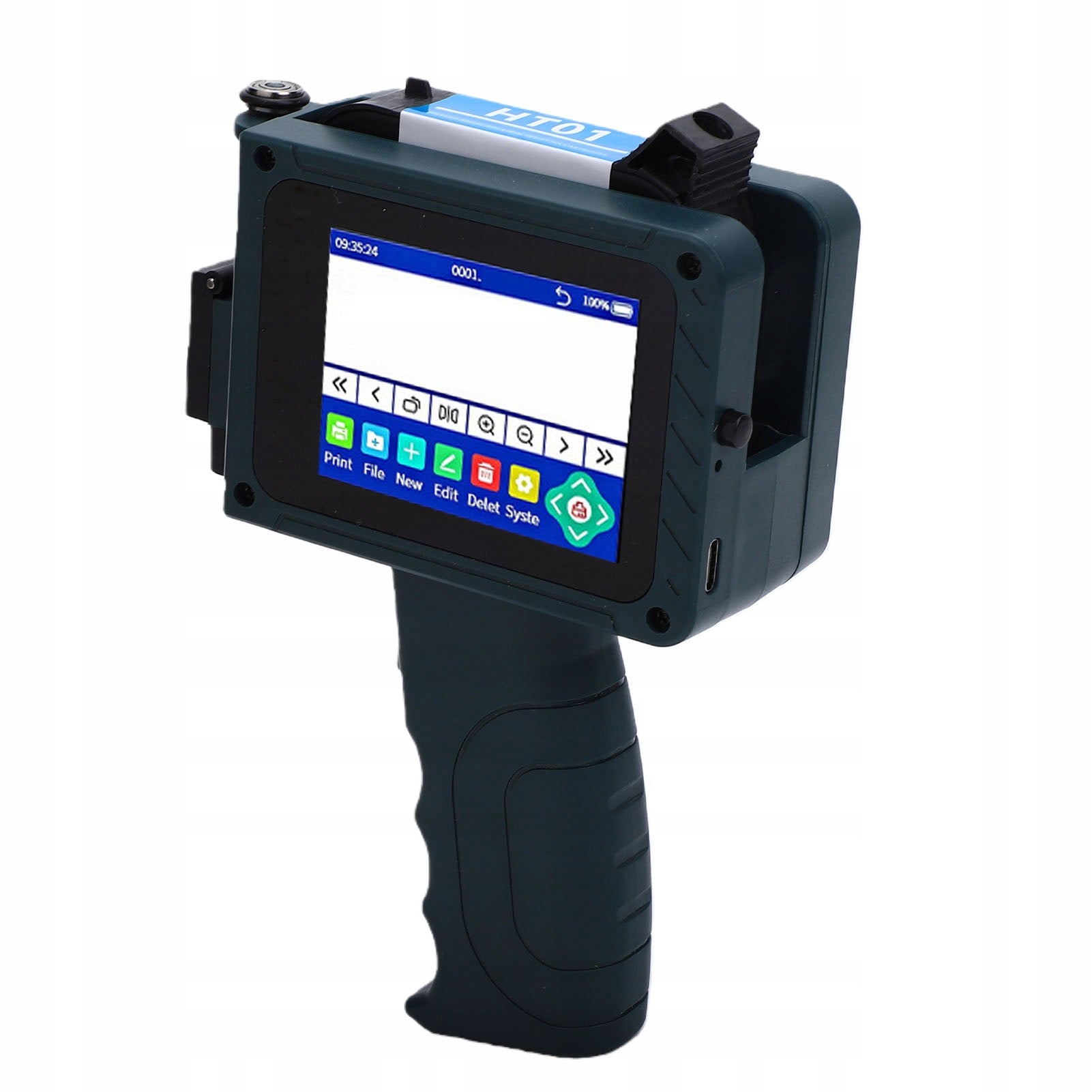 12,7mm Handheld Inkjet Printer Quick Drying Coding Machine for 4X Brand no brand