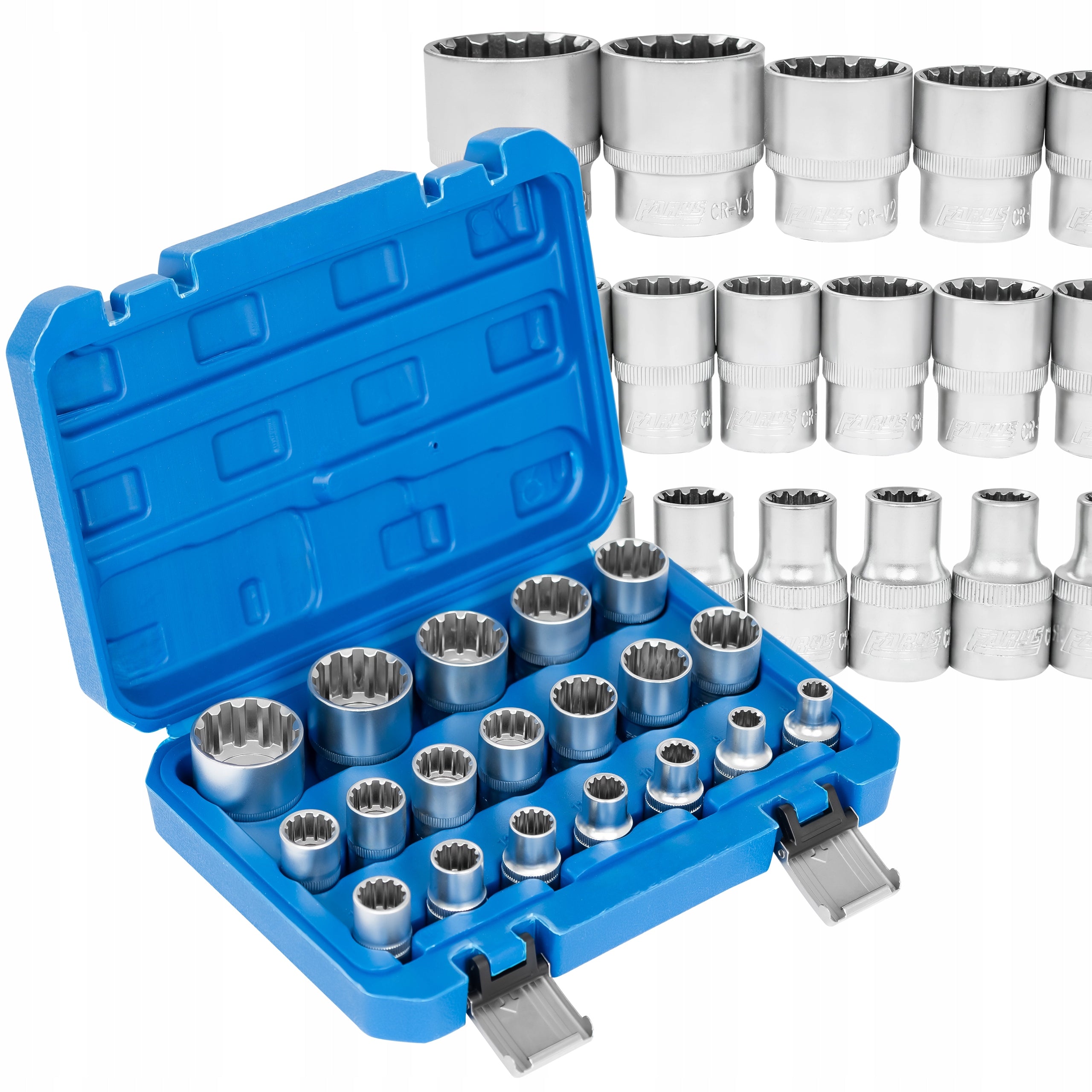 12-ANGLE SOCKETS VARIO PLUS 1/2 19el 8 – 32mm CR-V UNIVERSAL FARYS