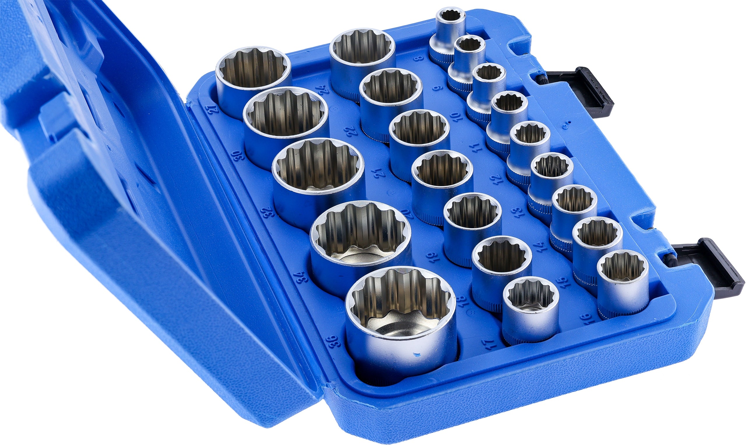 12 Angle SOCKET SET 8-36 SPLINE SOCKETS 1/2" SUSPENSION HUB WRENCHES Manufacturer code JP2112-2805 SPLINE