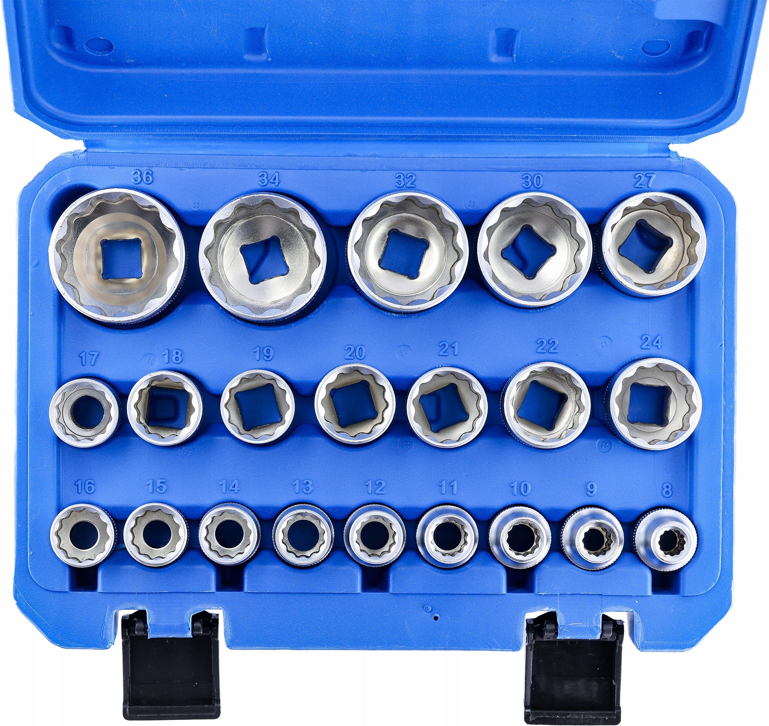 12 Angle SOCKET SET 8-36 SPLINE SOCKETS 1/2" SUSPENSION HUB WRENCHES Packaging status original