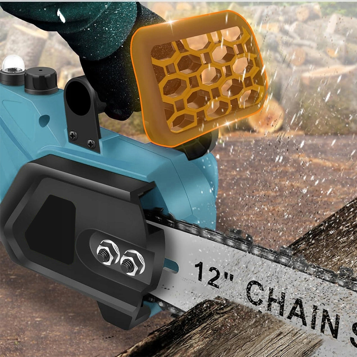 12" CHAINSAW SAW For Makita 18V Cordless Chainsaw Power supply rechargeable battery
