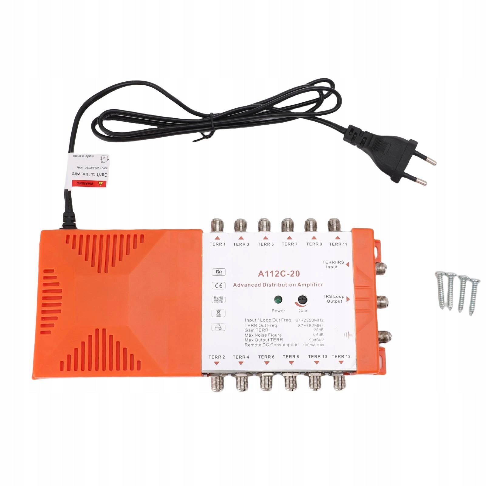12 Channel IRS Cascade Loop Distribution Amplifier Separates DK