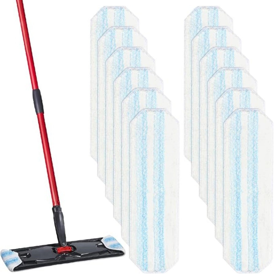 12 H2Pro mop inserts – microfiber, washable, for floors