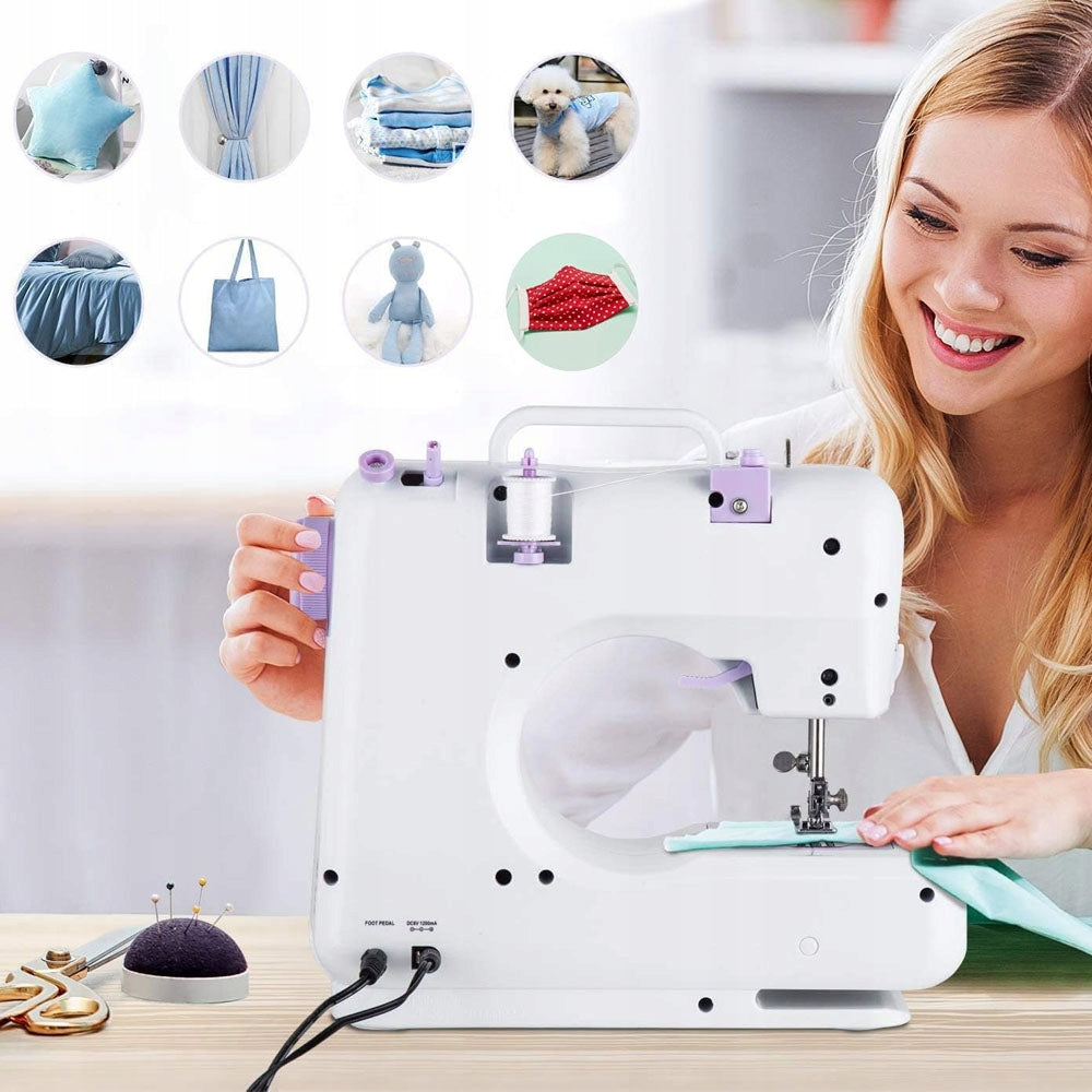 12-Needle Home Miniature Sewing Machine with Pedal EAN (GTIN) 6949597397251
