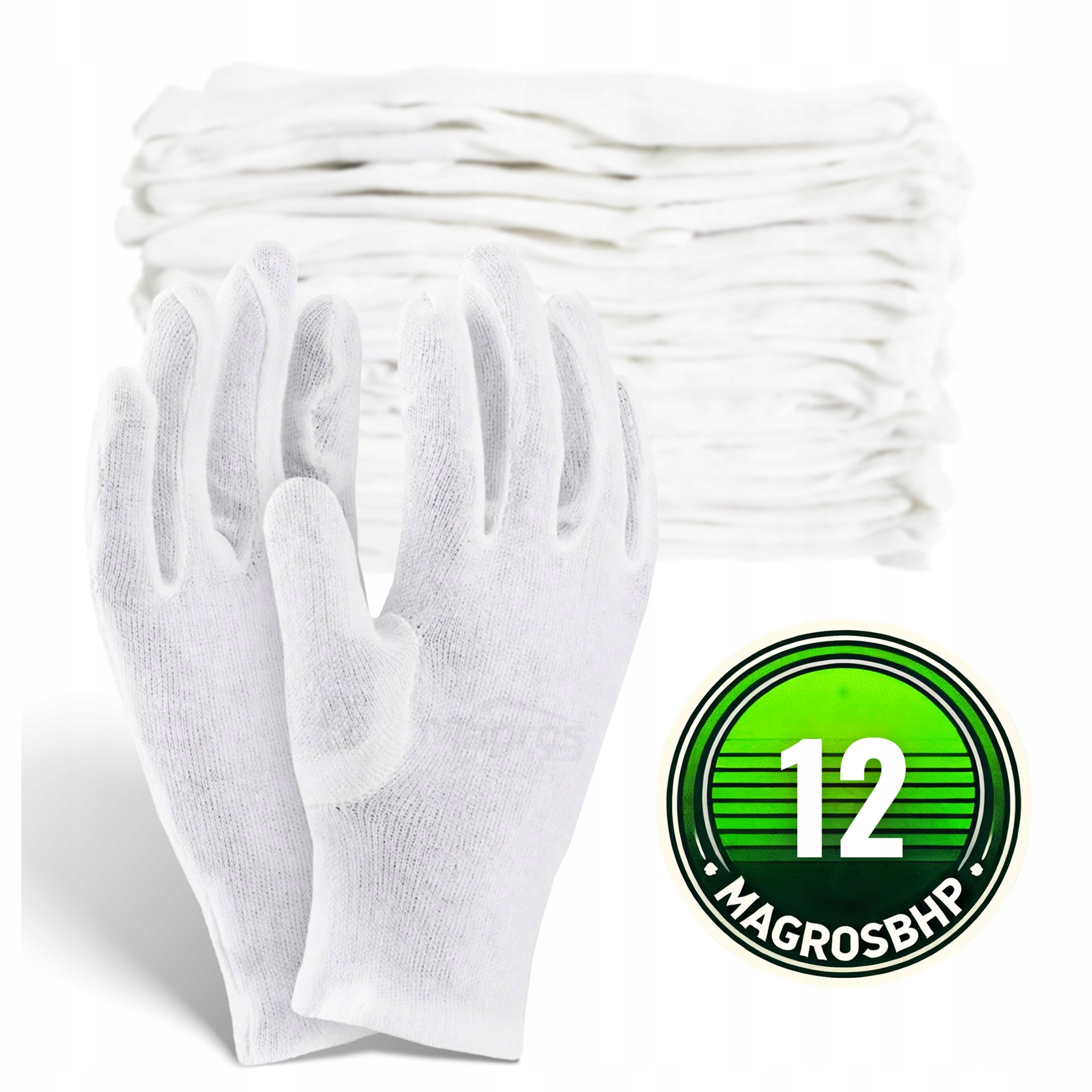 12 PAIRS Cotton Gloves Cosmetic Gloves Delicate 100% Cotton 9