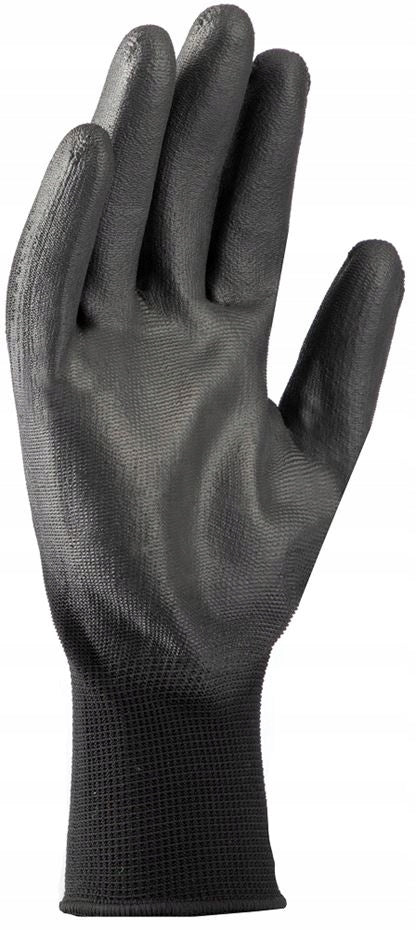 12 PAIRS Work Gloves Black Polyurethane Coated Gloves r.10-XL Packaging status original