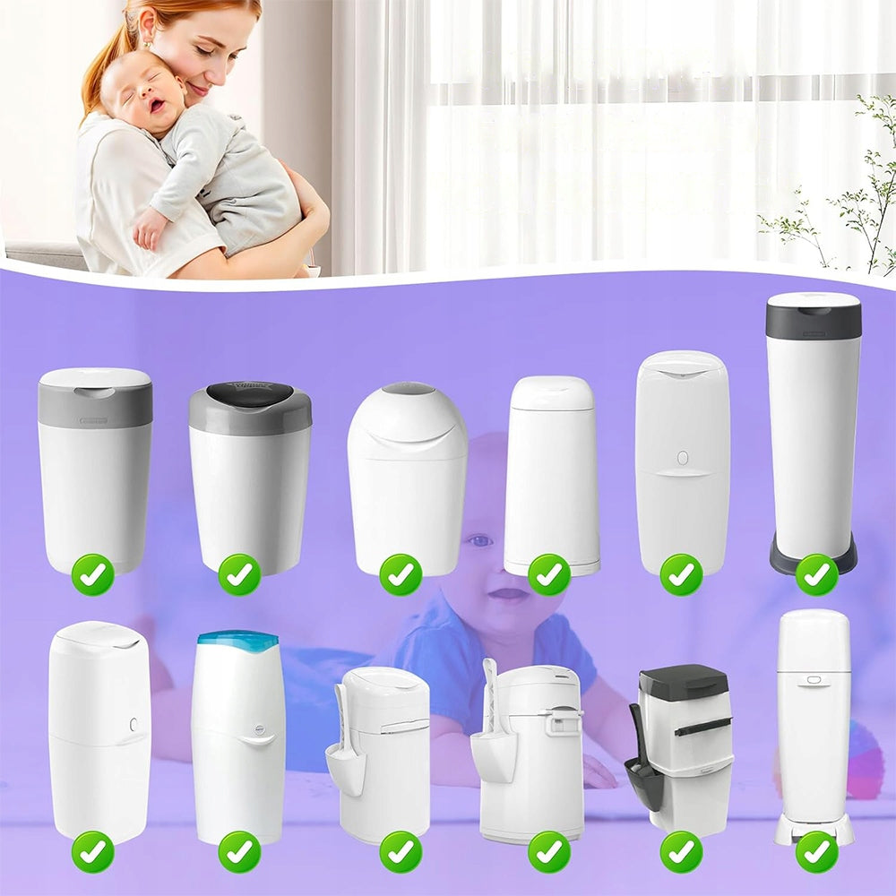 12 PCS DIAPER CONTAINER CARTRIDGES UNIVERSAL BAGS Manufacturer code Worki na śmieci do pieluch - 6HG6260PP