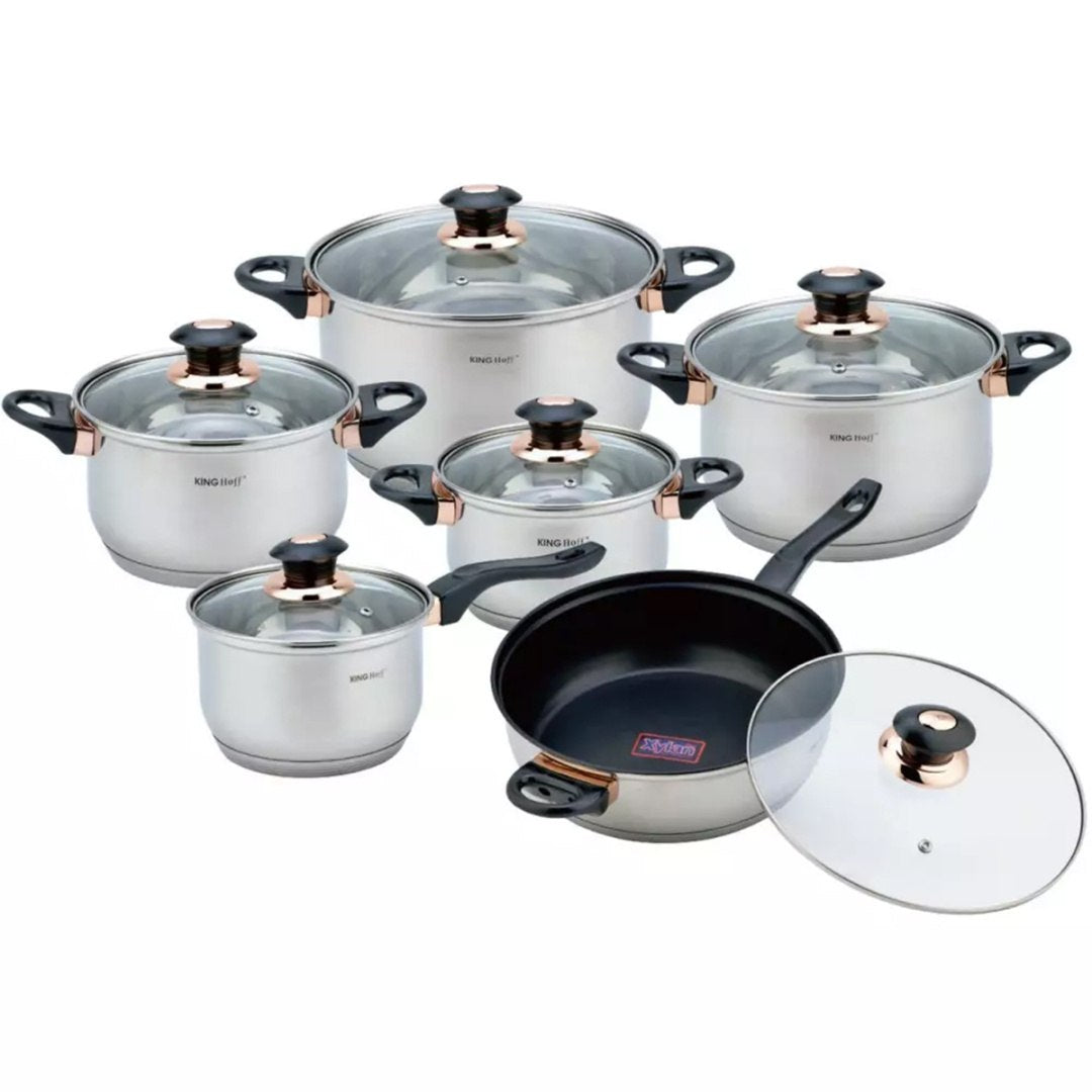 12 PIECE SET OF POTS KINGHOFF KH-1767