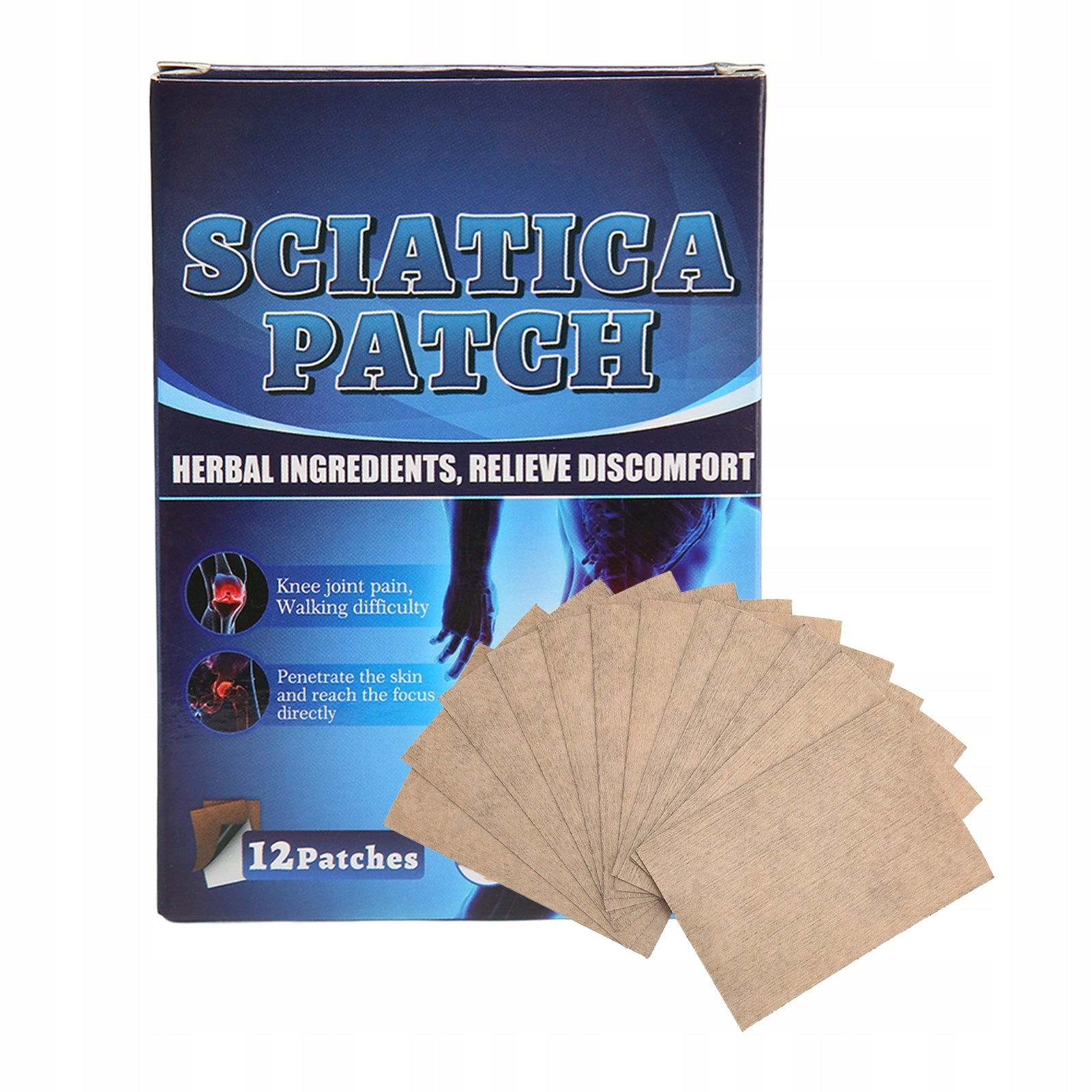 12 Pcs Sciatica Patch Plant Extract