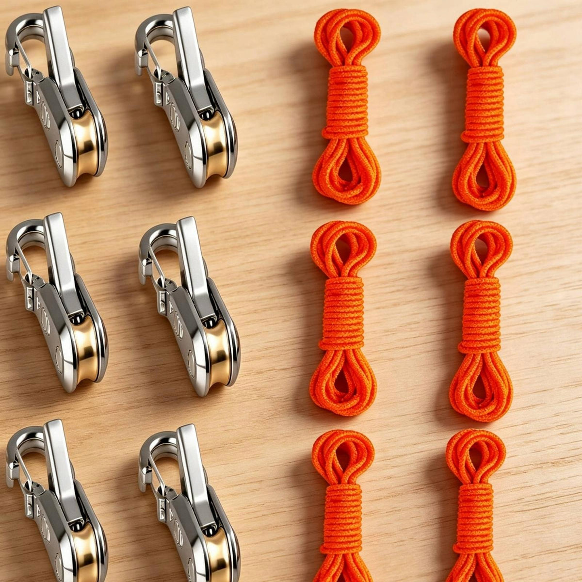 12 Pieces Rope with Hook | Compact Lightweight Design, Tensioner Silv C Packaging status original