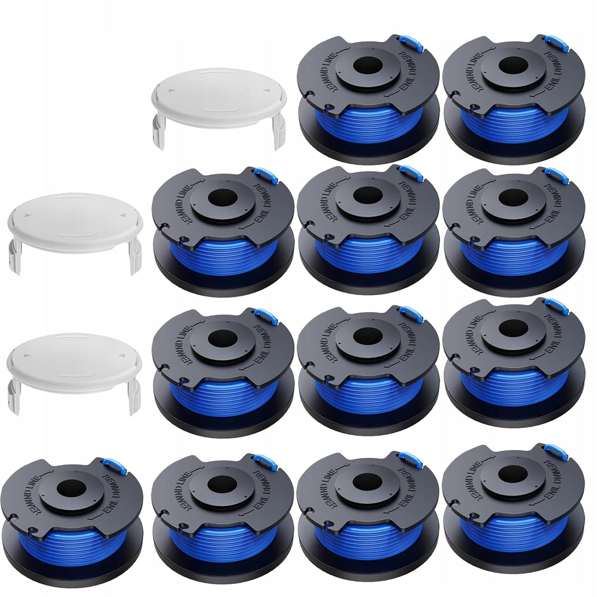 12 pieces Spool with 1,65mm line for Ryobi 3.3M trimmer