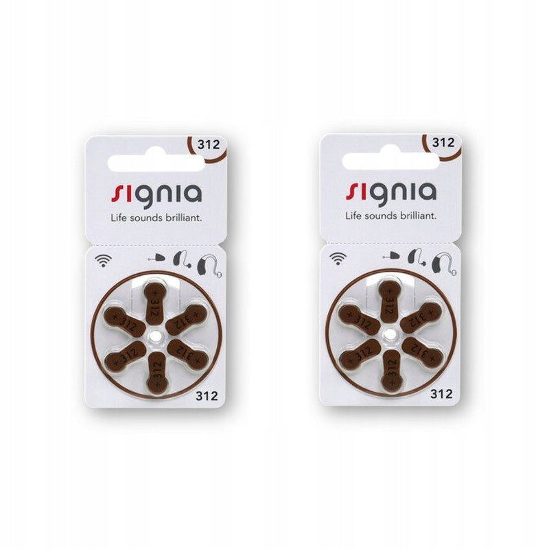 12 x 312 Signia Siemens PR312 PR41 batteries for hearing aid