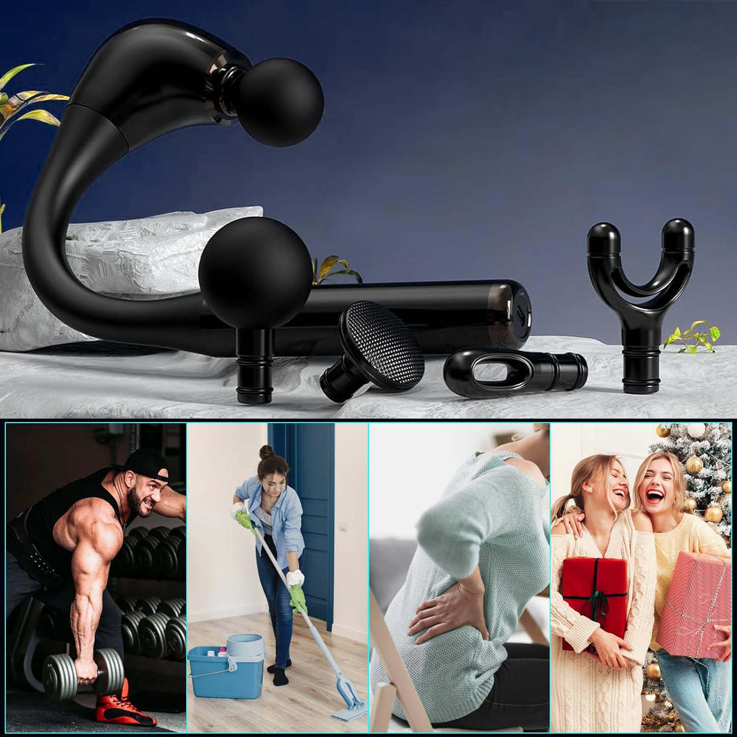 120° ARC 5 SPEED SPORTS MASSAGE GUN FOR RELAXATION Packaging status original