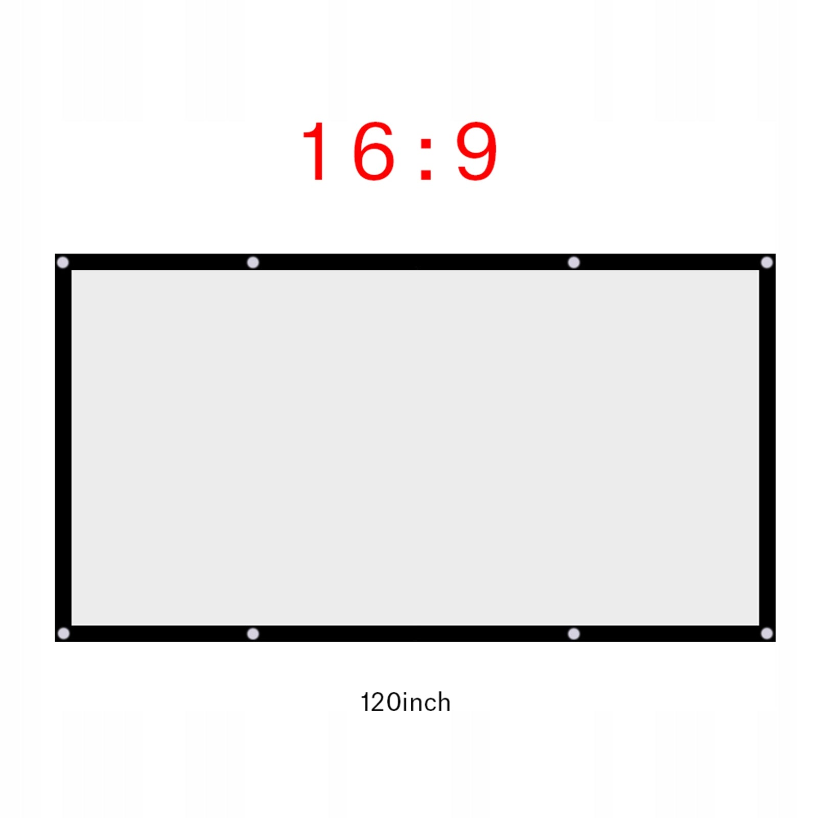 120 Cali 16:9 Projection Screen for Outdoor Home Theater Garden