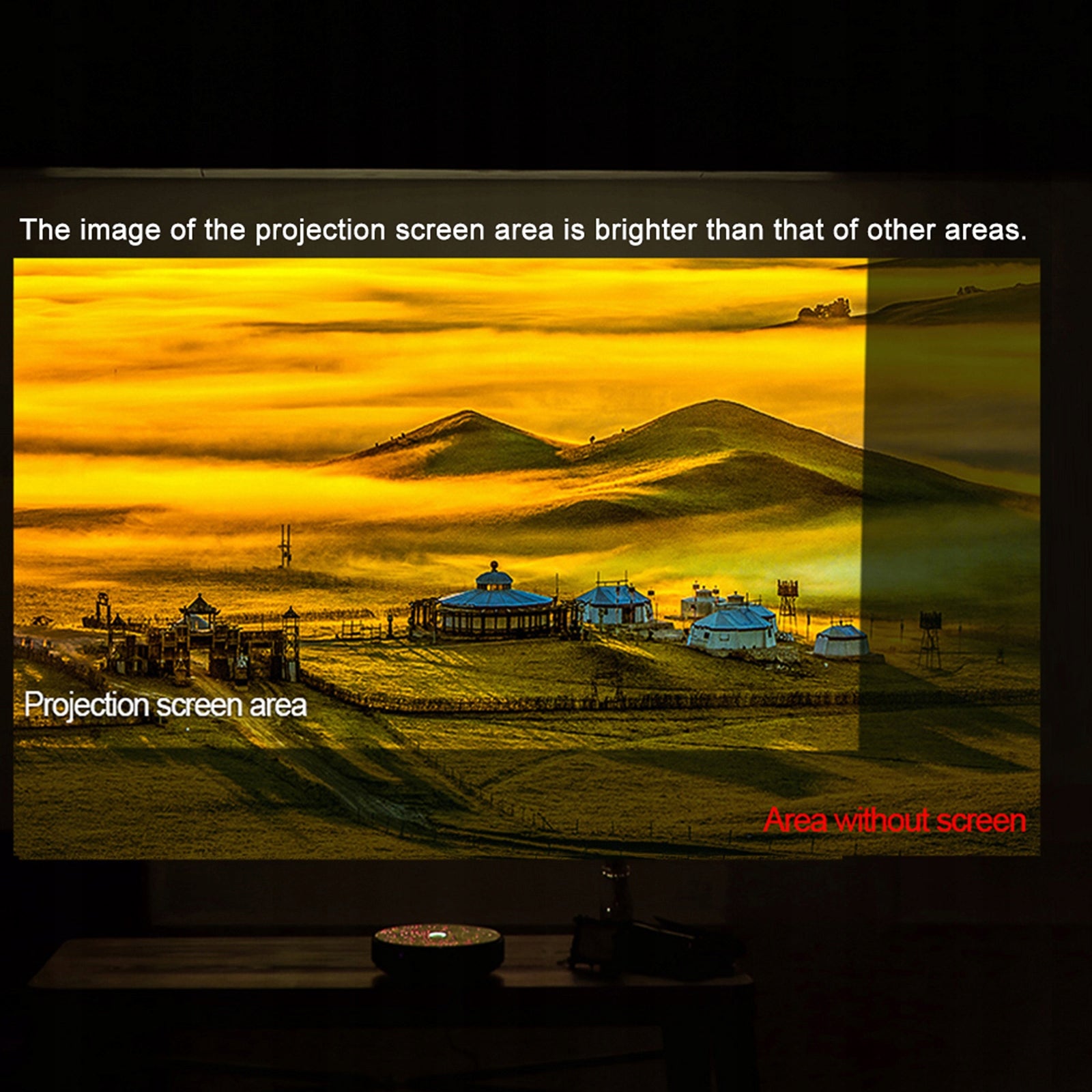 120 Inch Portable HD Projector Screen 16:9 Non Slip 7U Brand no brand