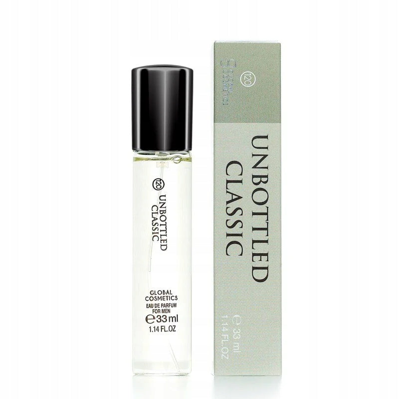 120 MEN'S PERFUME LONG LASTING UNBOTTLED CLASSIC GREY 33ml