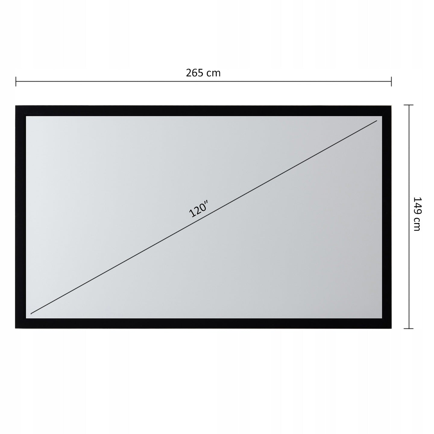 120'' PREMIUM PROJECTION FRAME SCREEN BYDGOSZCZ Brand Maclean