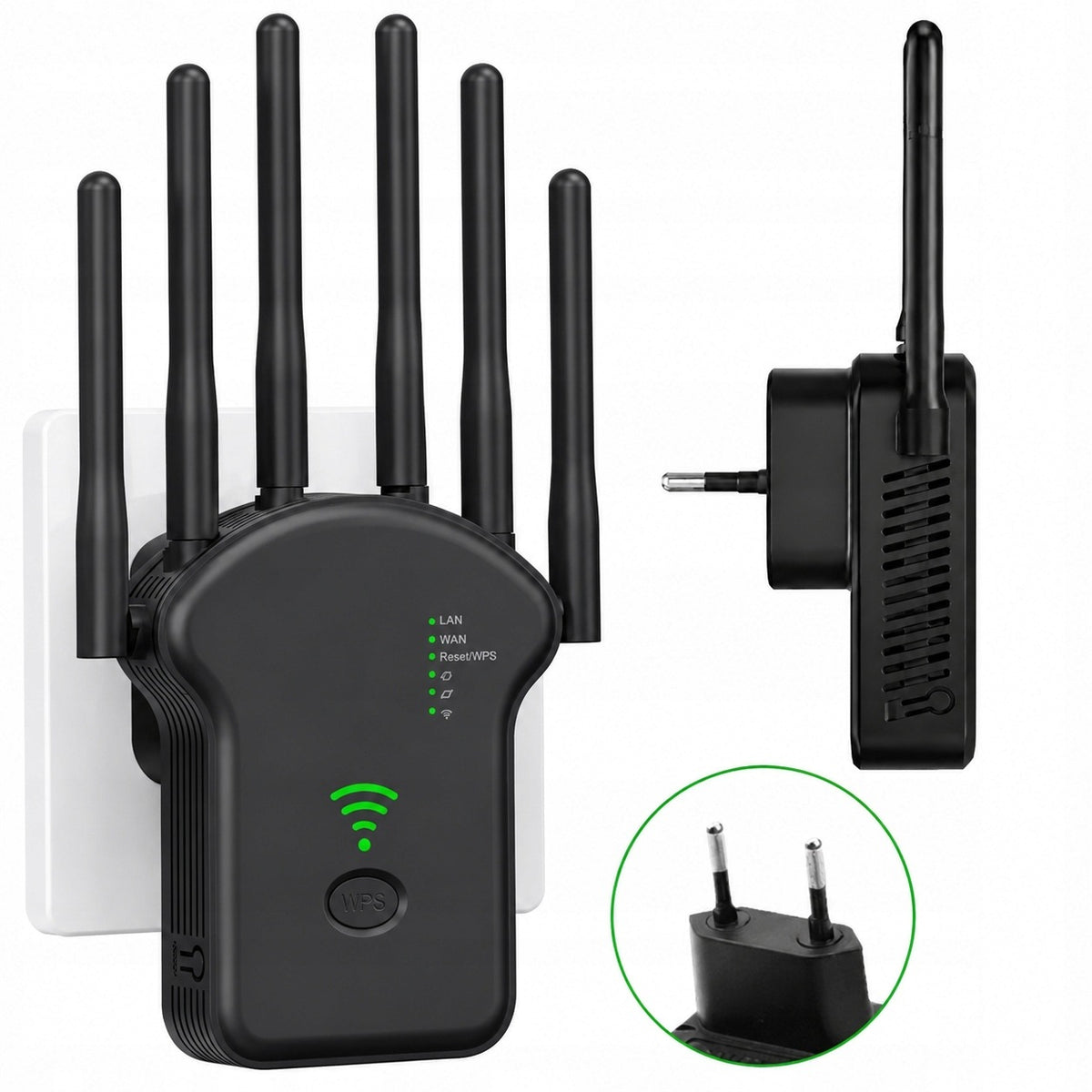 1200Mbps Network WiFi Signal Amplifier 2.4G/5G POWERFUL WiFi Range REPEATER