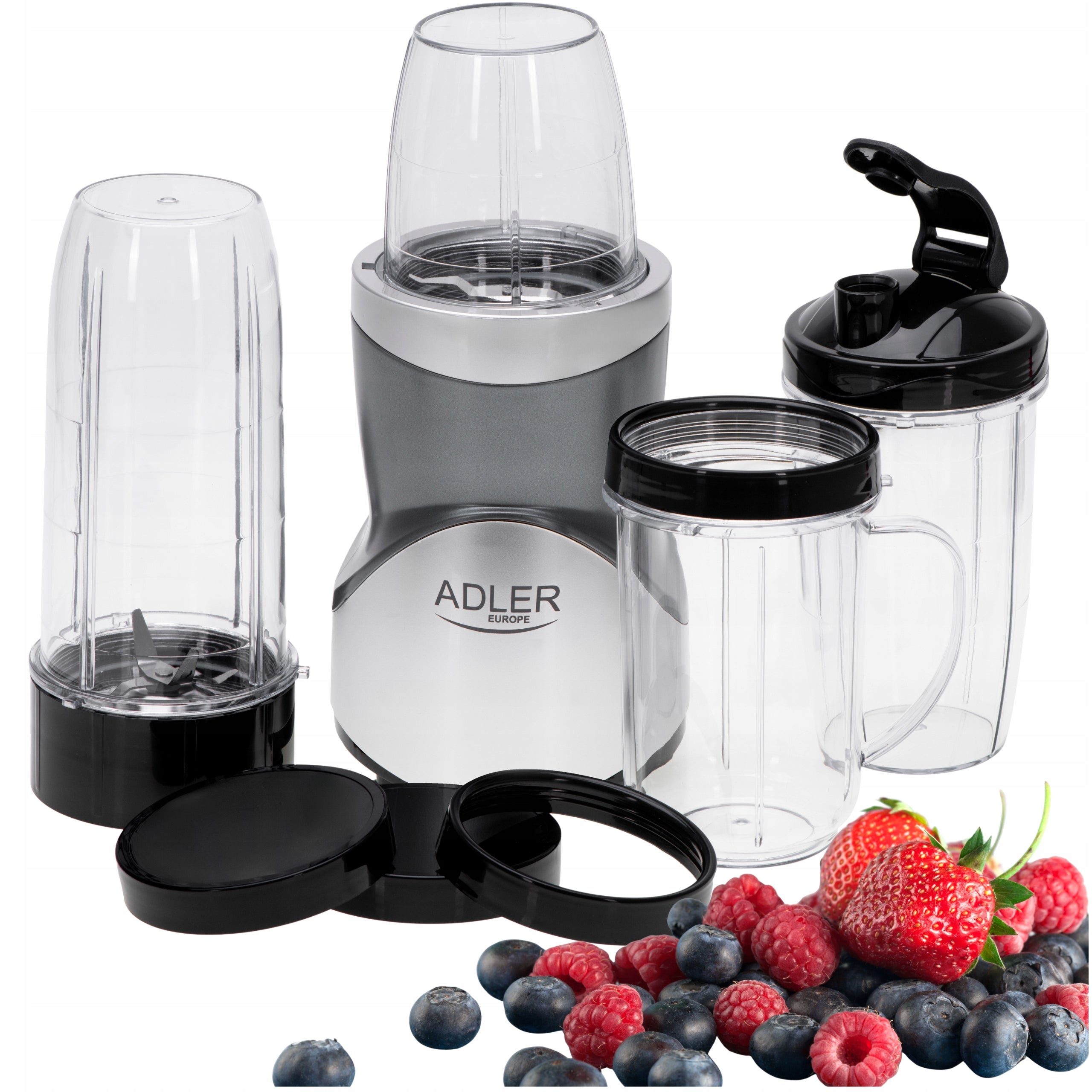 1200W CUP BLENDER FOR SMOOTHIE MOUSSE COCKTAILS STRONG SET OF 4 DISHES