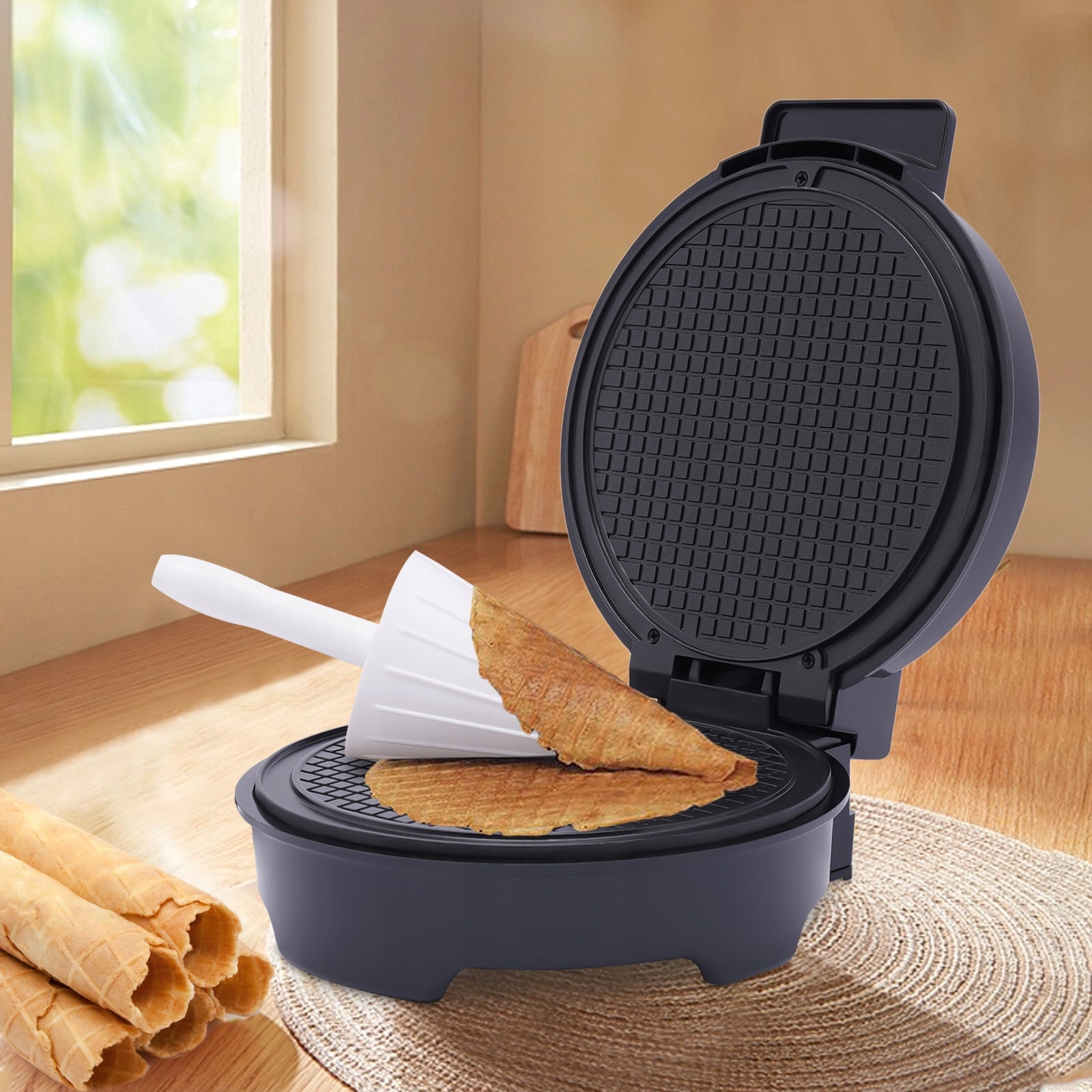 1200W EGG ROLL MAKING MACHINE ELECTRIC WAFFLE CONE MAKER Packaging status original