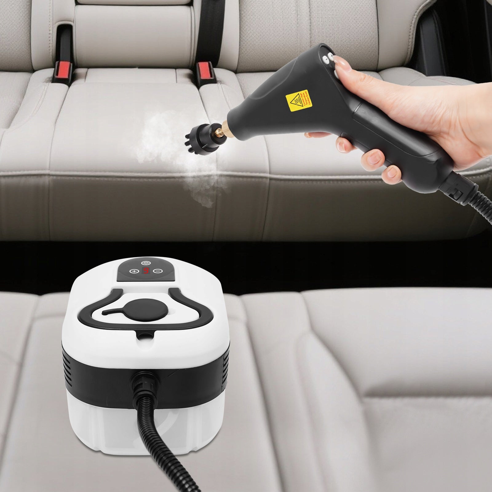 1200ml High-Temp Steam Cleaner, 1500W 220V, Portable Design with 1-6 Gears Maximum steam pressure 3 bar