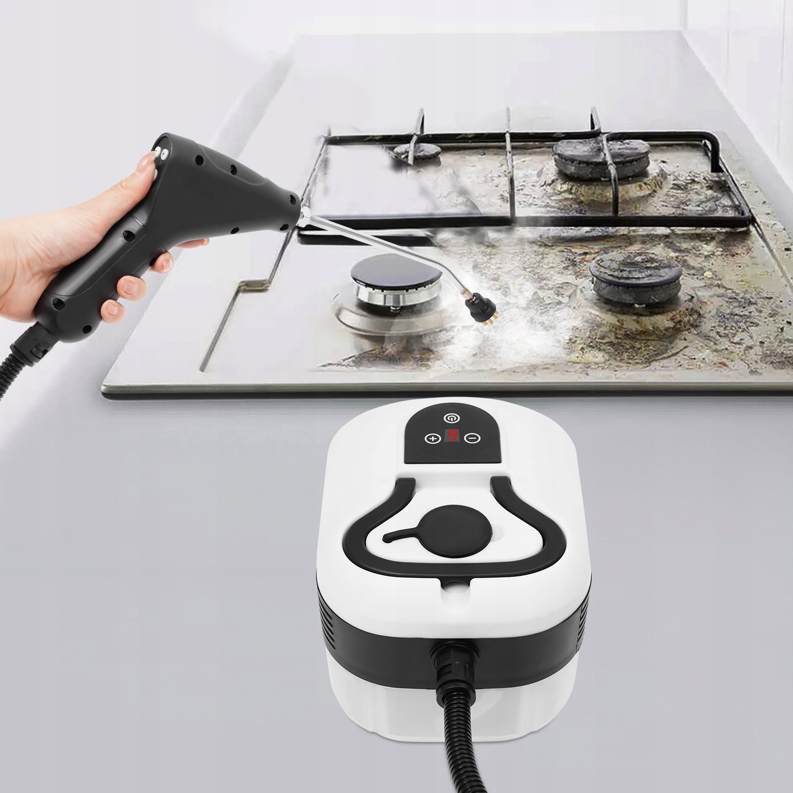 1200ml High-Temp Steam Cleaner, 1500W 220V, Portable Design with 1-6 Gears Model 1-6 Gears Steam Cleaner