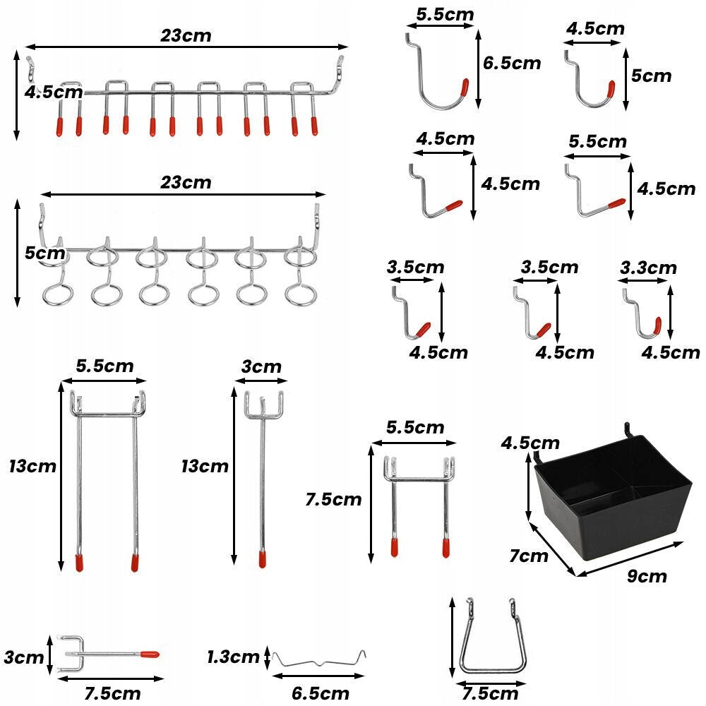 122pcs Metal Pegboard Hook Set EAN (GTIN) 0191491689178