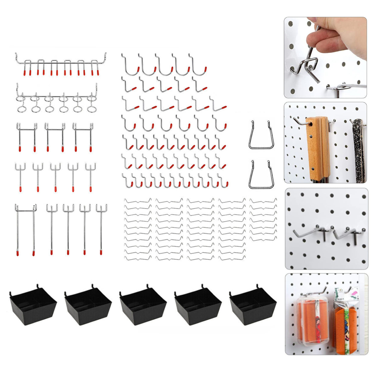 122pcs Metal Pegboard Hook Set