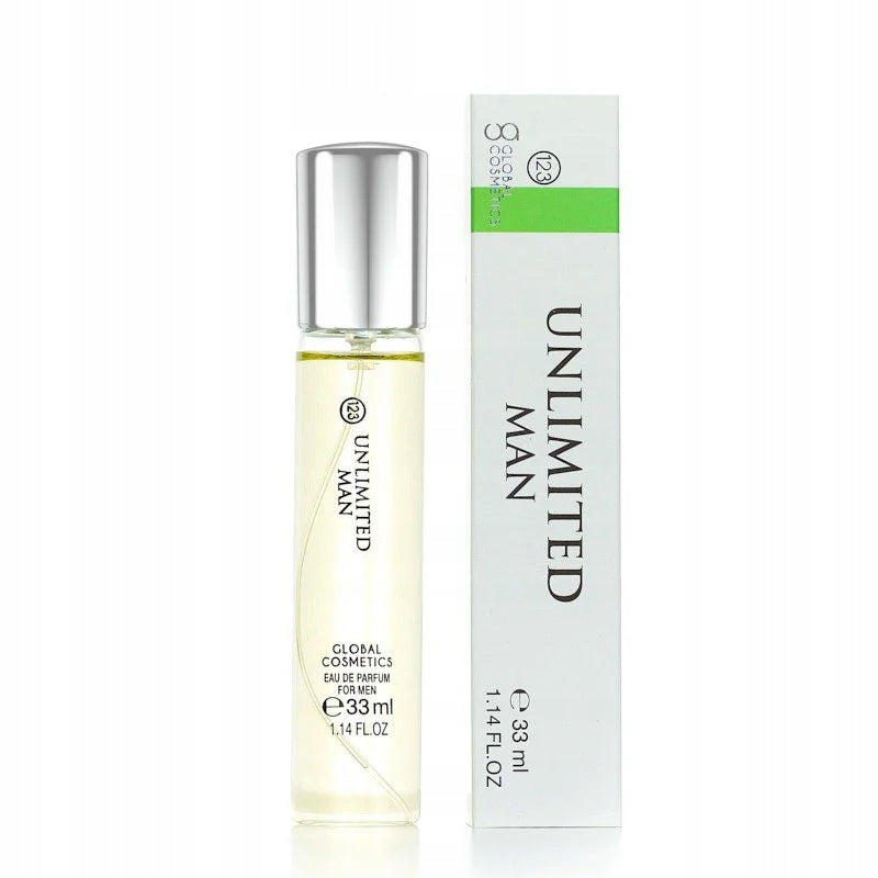 123 MEN'S PERFUME PERMANENT perfume UNLIMITED MAN 33ml