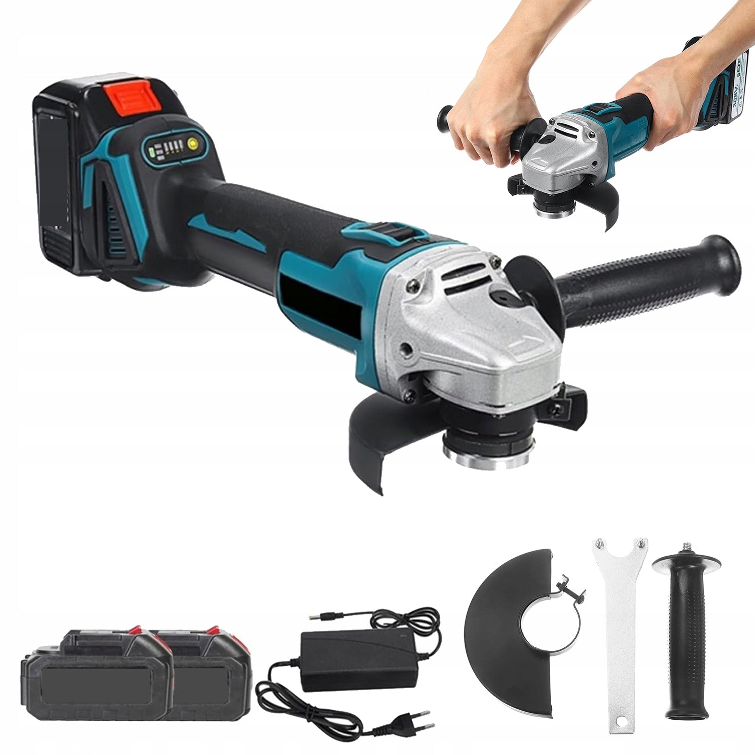 125 MM CORDLESS ANGLE GRINDER FOR CUTTING WOOD AND TILES
