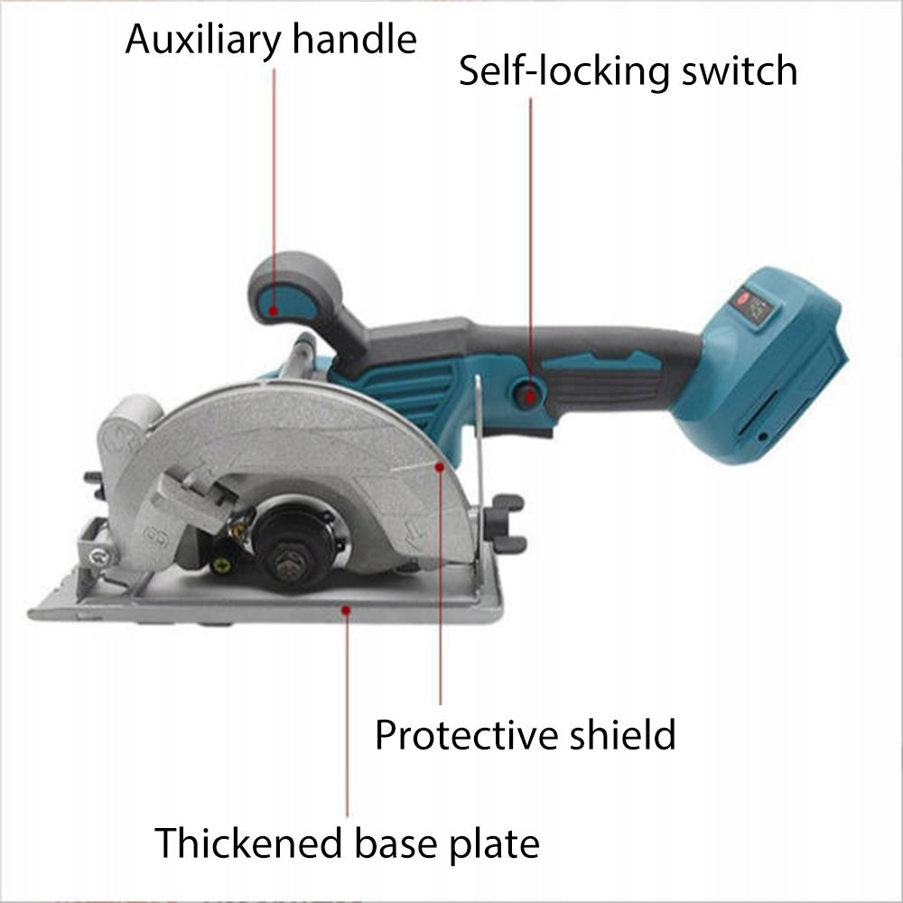 125mm Brushless Circular Saw For Wood Cutter 6500 RPM Professional Cutting Power supply rechargeable battery