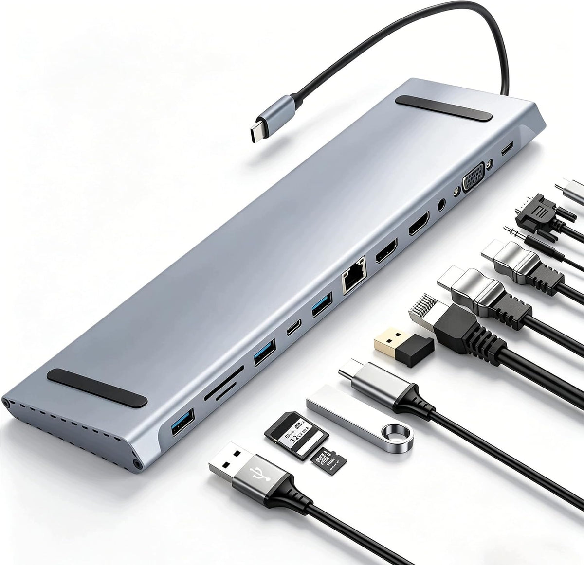 12IN1 USB-C DOCKING STATION 100W FAST CHARGING LAPTOP