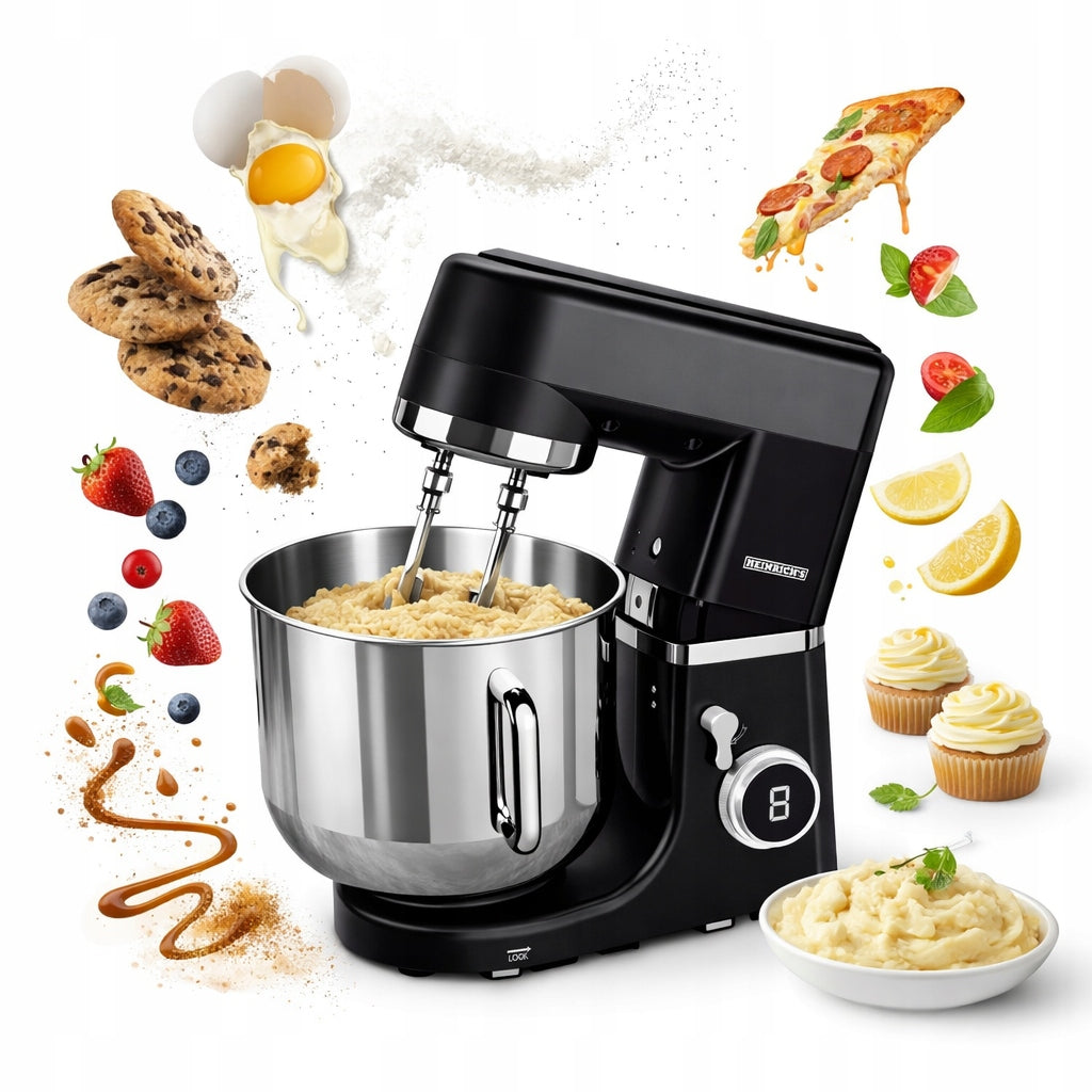 12L FOOD PROCESSOR XXL Planetary Blender Mixer Cake KNEADER 1800W