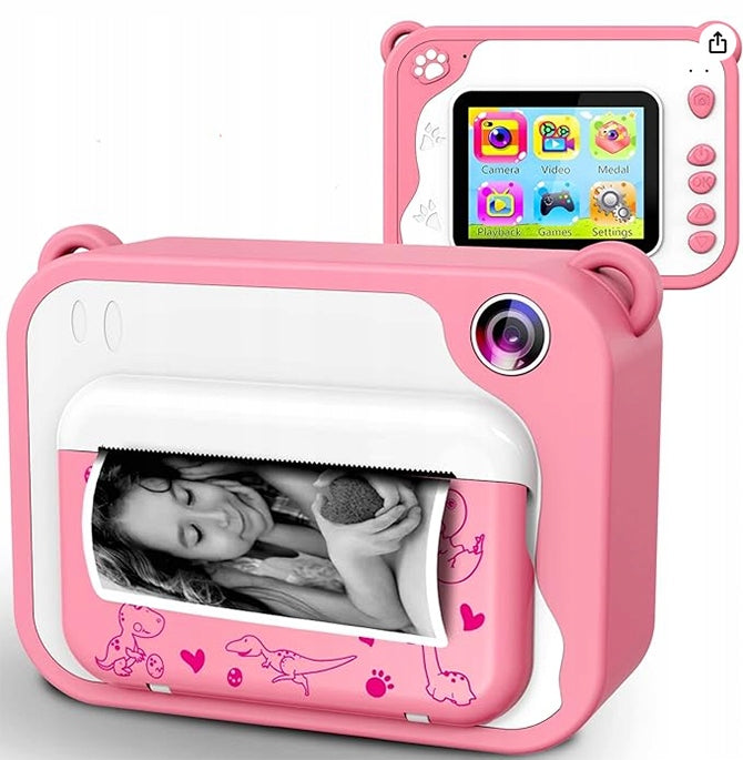 12Mpx 1080p Pink Baby Camera With Thermal Printer