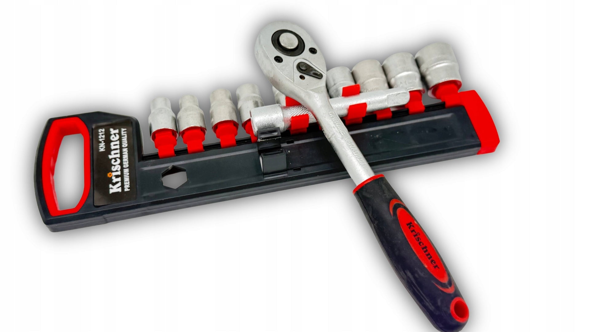 12PCS 1/4" 8-24mm SOCKET WRENCH SET Brand Krischner